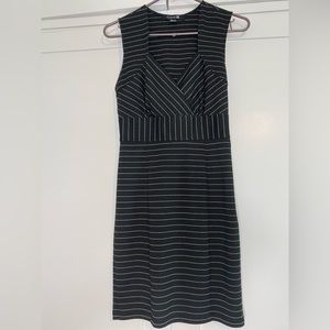 Black with white stripe size small dress, thick material